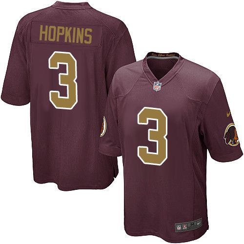 Men Washington Redskins 3 Dustin Hopkins Nike Burgundy Alternate Player Game NFL Jersey